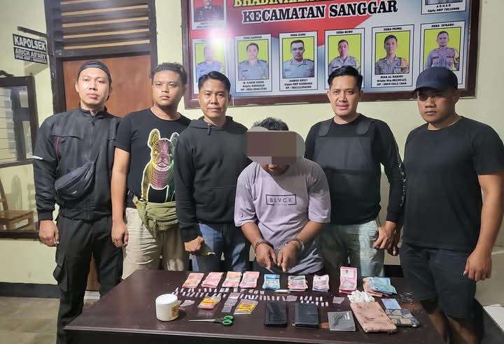 Polsek Sanggar Bersama Satnarkoba Polres Bima Tangkap Pelaku Pengedar Narkoba