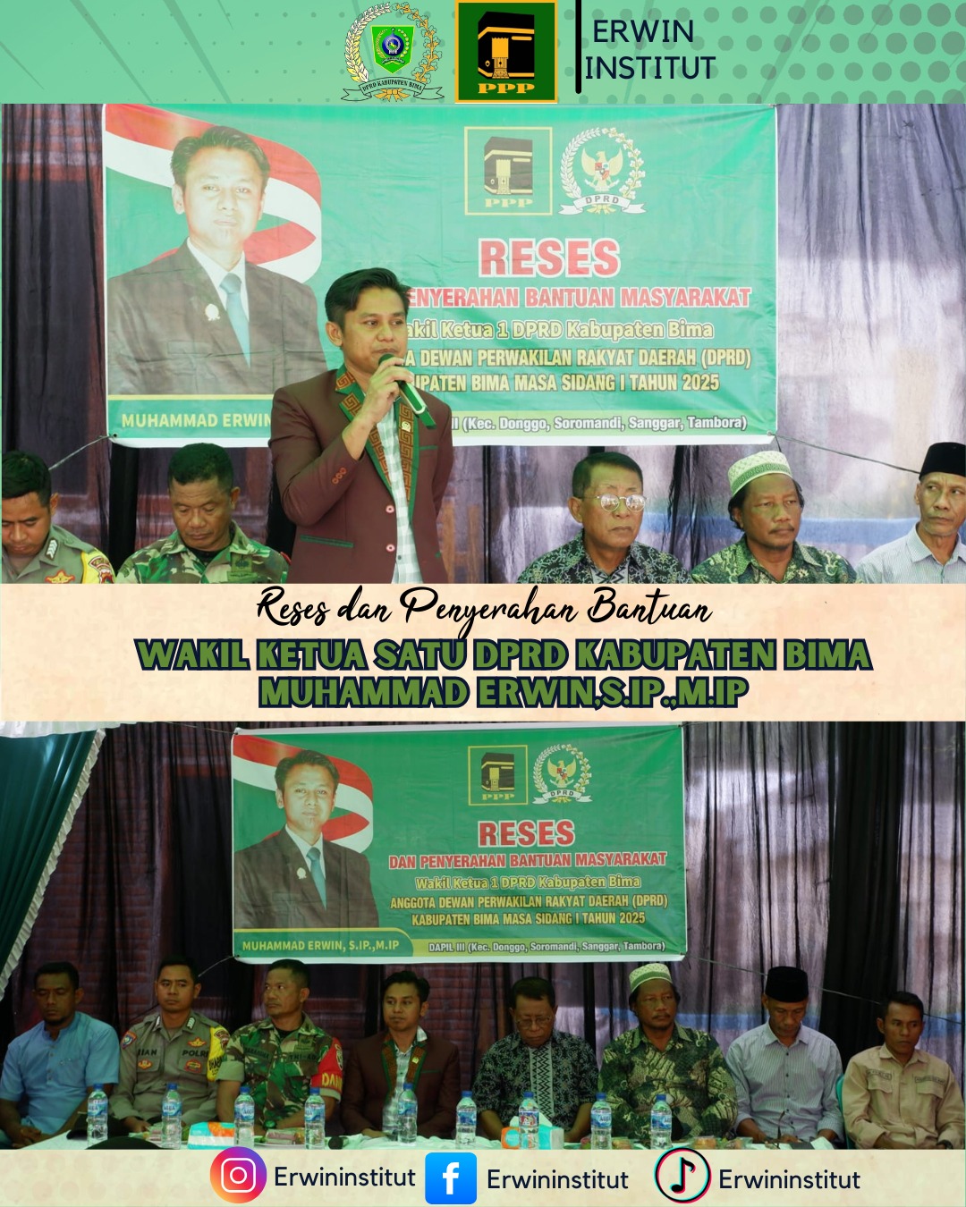 Reses Masa Sidang 1 Tahun 2025, Muh Erwin Bagikan Puluhan Mesin Pertanian di Kecamatan Sanggar