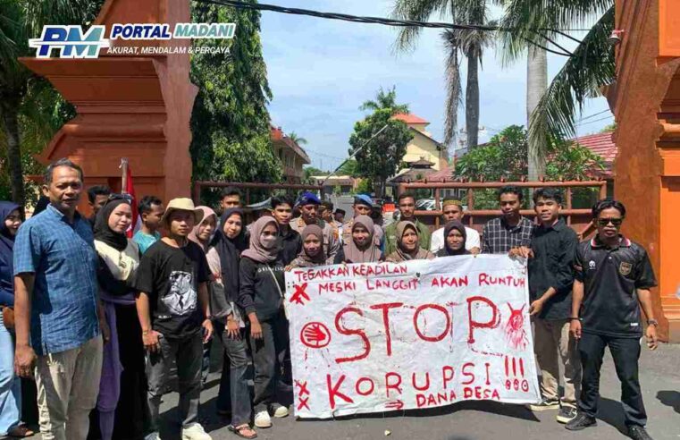 Kades Woro Diduga Korupsi ADD, Aliansi Masyarakat Dan Pemuda Desa Woro Geruduk Polda NTB