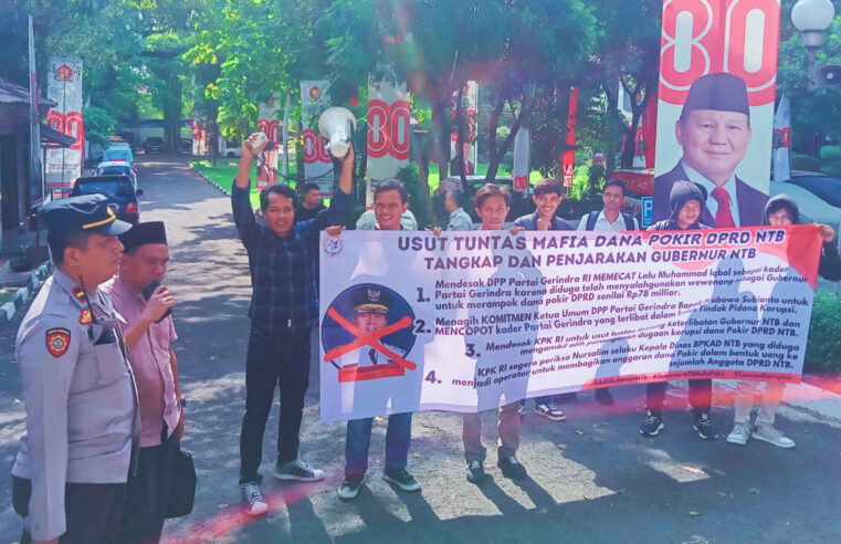 Aksi Jilid II KM NTB-Jakarta Desak DPP Gerindra Pecat Gubernur NTB