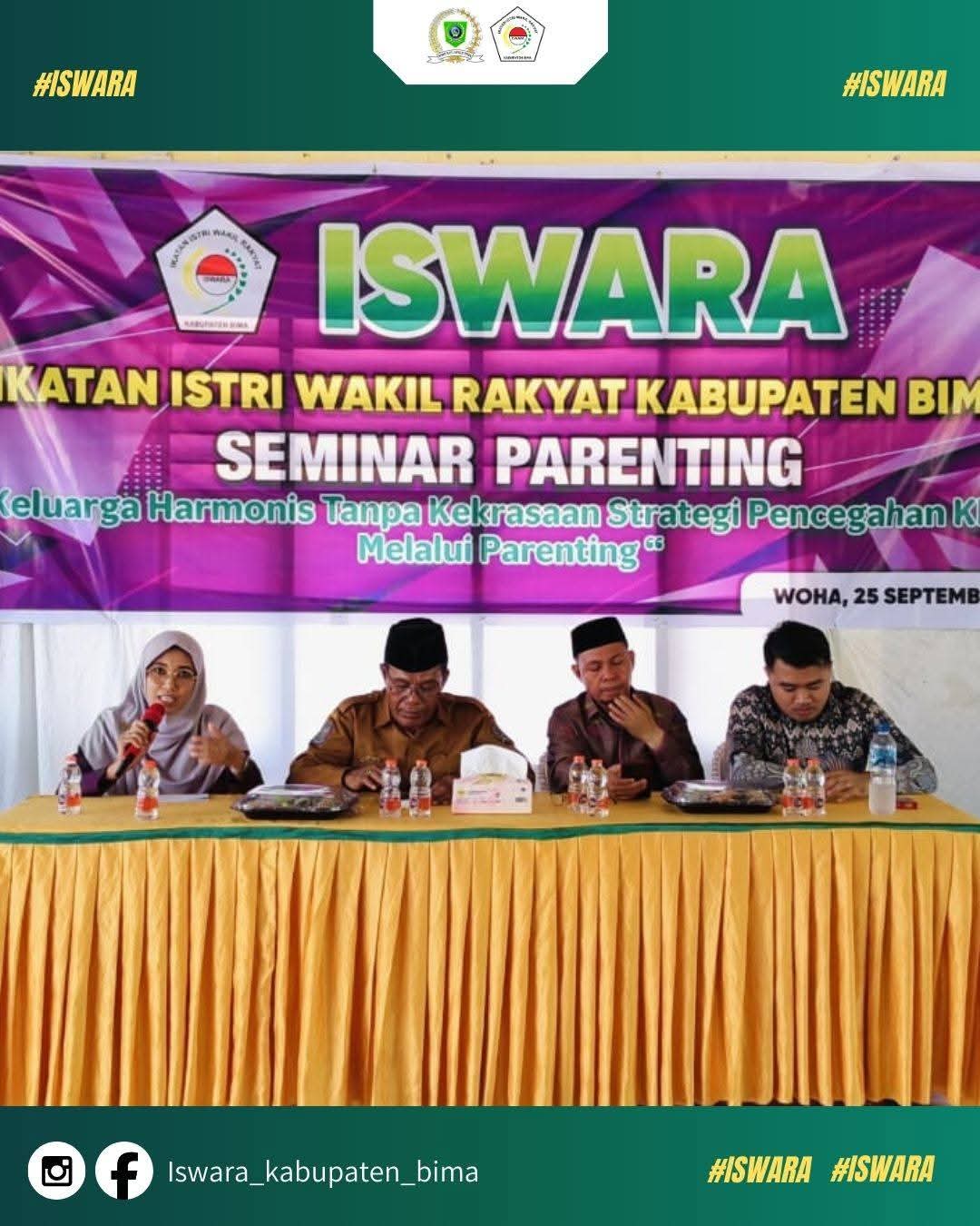 ISWARA Kabupaten Bima Gelar Seminar Parenting Pencegahan KDRT