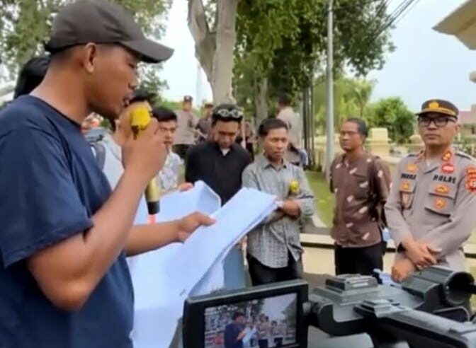 Dugaan Penyelewengan Dana BTT, FPNM Gedor Kantor Polda NTB
