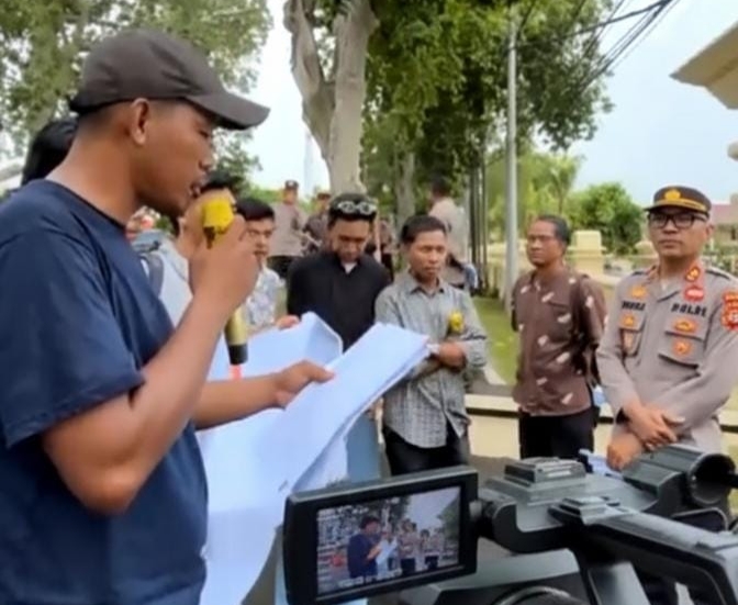 Dugaan Penyelewengan Dana BTT, FPNM Gedor Kantor Polda NTB