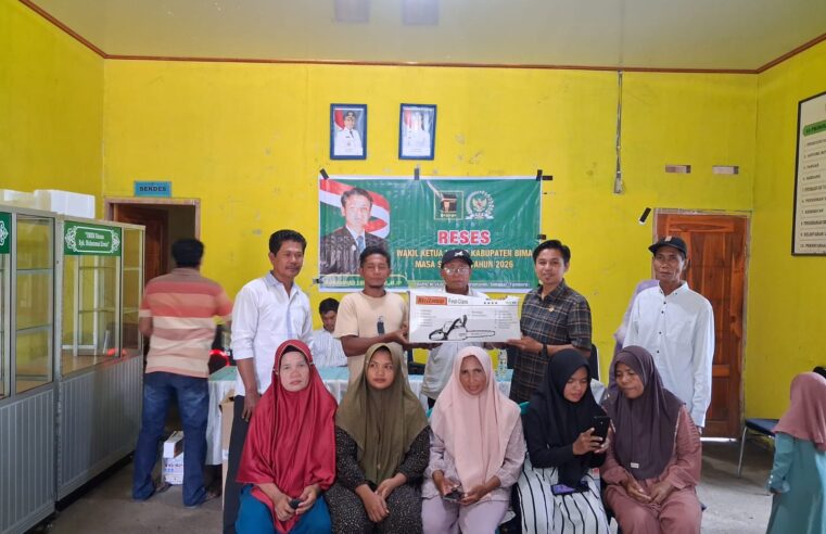 Reses Masa Sidang 1; Muh. Erwin Berdayakan UMKM dan Pertanian Masyarakat Dapil III Kabupaten Bima