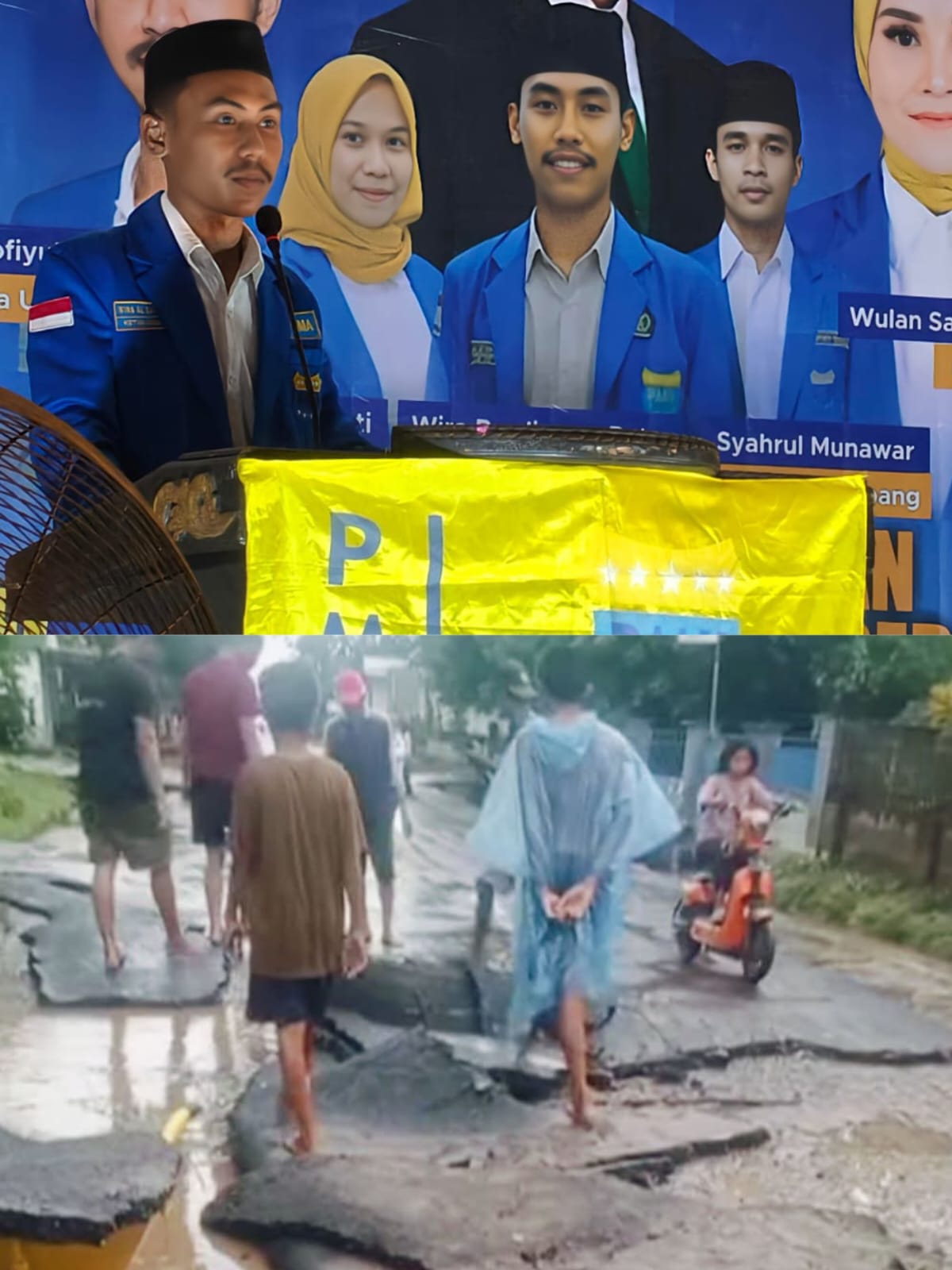 Aspal Jalan Tidak Sesuai Prosedur, PC PMII Bima Ultimatum Pemerintah Segera Bertanggung Jawab