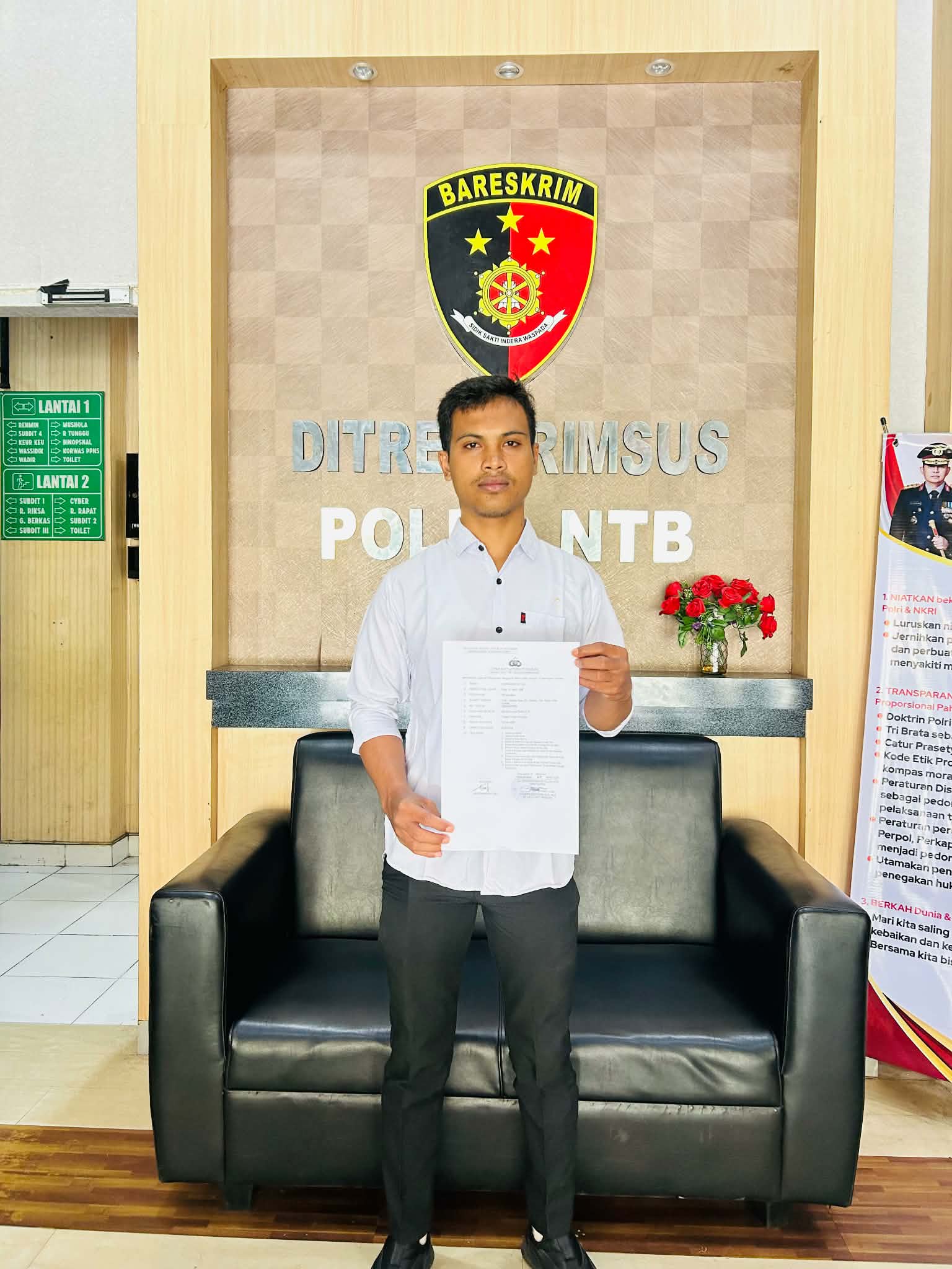 BCW NTB Laporkan Dugaan Tindak Pidana Korupsi Kepala Desa Sanolo dan BPN Kabupaten Bima Ke POLDA NTB